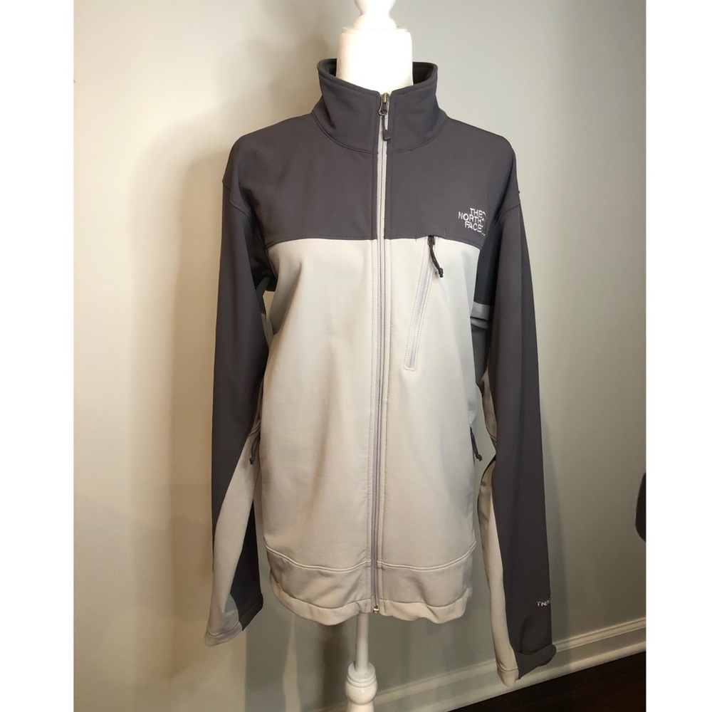 The North Face 2 toned grey jacket, TNF APEX